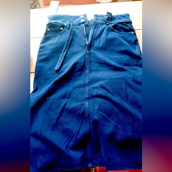 New with tags Rag and Bone Black Bird Paper Bag Levi skirt Sz 29 - Picture 1 of 11